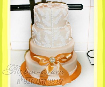торт свадебный № 117
